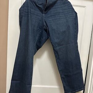Lane Bryant Dark Blue Straight Leg Jeans
